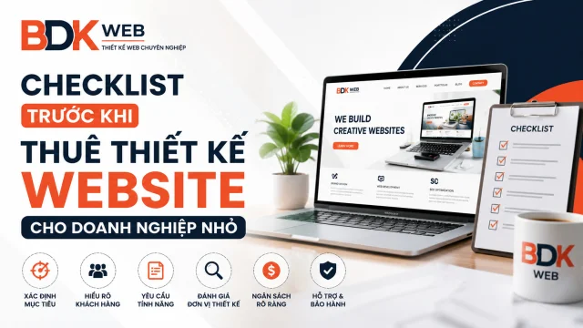 Checklist trước khi thuê thiết kế website cho doanh nghiệp nhỏ