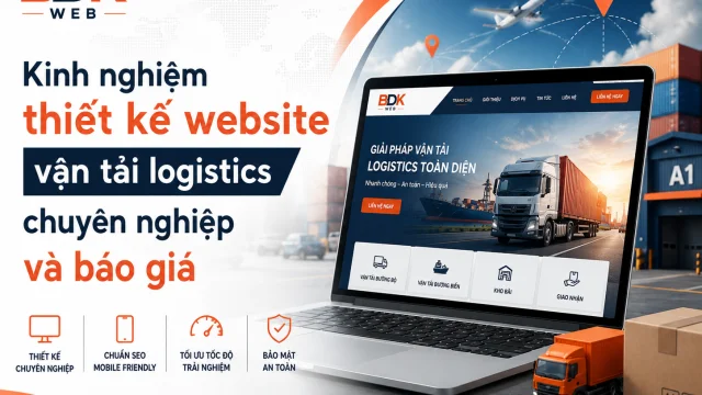 Kinh nghiệm thiết kế website vận tải logistics chuyên nghiệp và báo giá