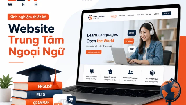 Website trung tâm ngoại ngữ cần thiết không? Chi phí và kinh nghiệm triển khai